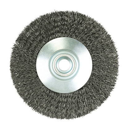 Timco Angle Grinder Bevel Brush - Crimped Steel Wire - Diameter mm 115 - Wire Thickness mm 0.3