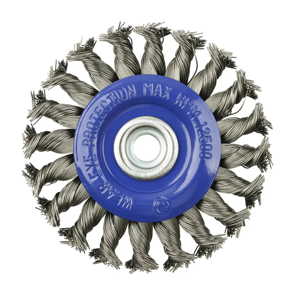 Timco Angle Grinder Wheel Brush - Twisted Knot Stainless Steel Timco