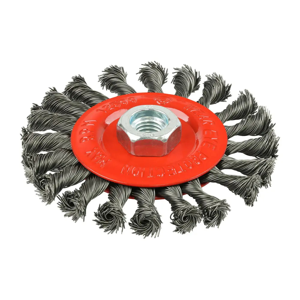 Timco Angle Grinder Wheel Brush - Twisted Knot Steel Wire Timco
