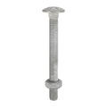 Carriage Bolt & Hex Nut - HDG - M12 x 130 | Box of 10