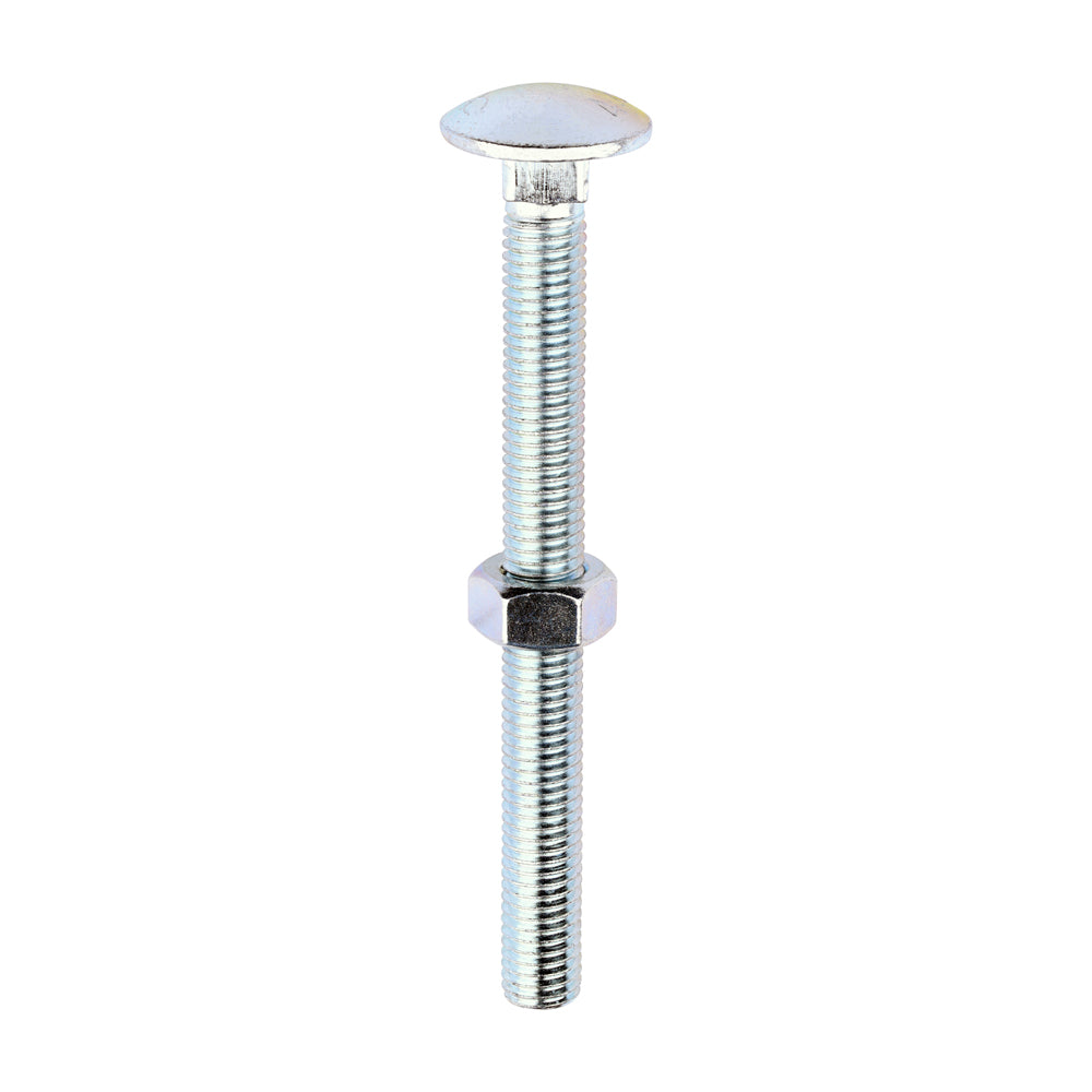 Carriage Bolt & Hex Nut - BZP - Box