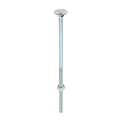 Carriage Bolt & Hex Nut - BZP - Box