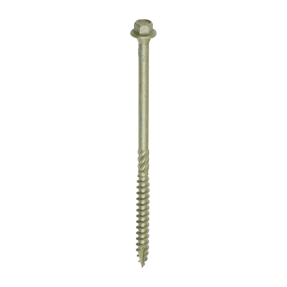 Timco Timber Frame Construction & Landscaping Screws - Hex - Exterior - Green Organic - Box