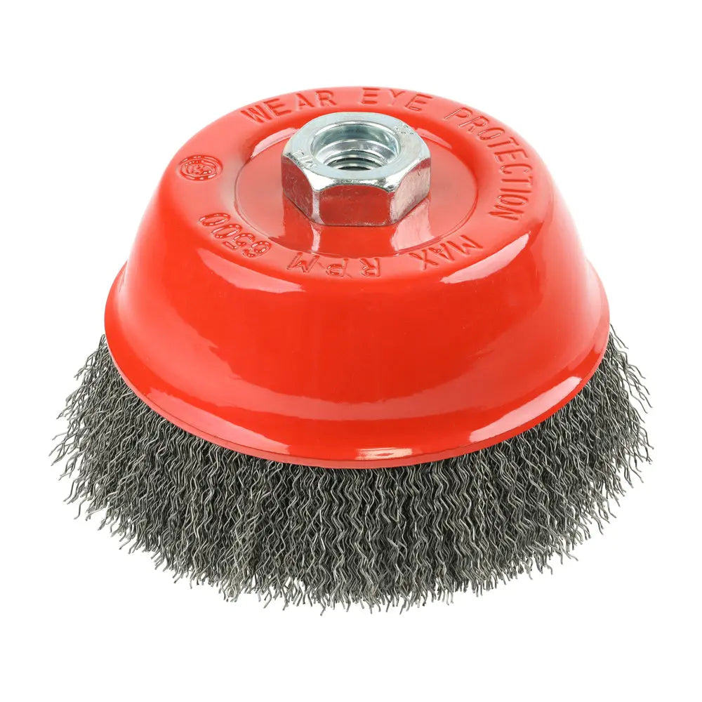 Timco Angle Grinder Cup Brush - Crimped Steel Wire | 125mm Timco