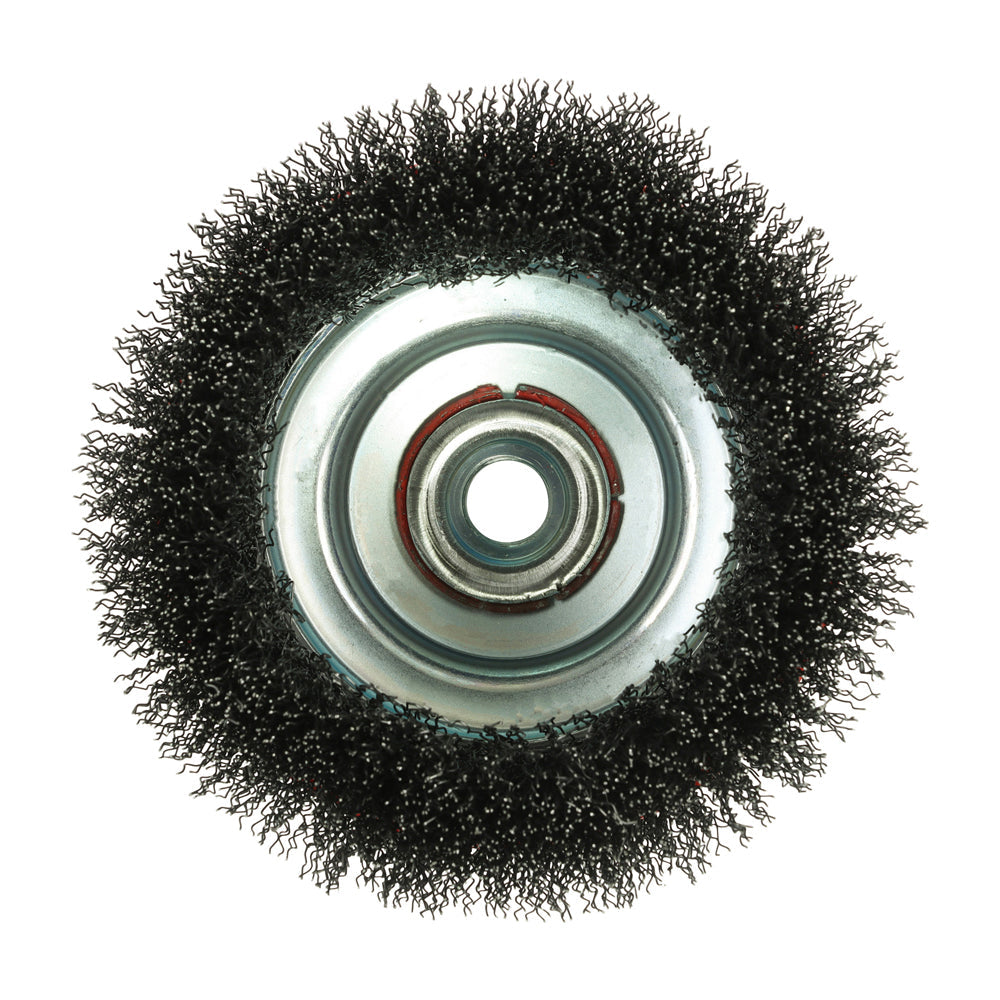 Timco Angle Grinder Cup Brush - Crimped Steel Wire - Diameter mm 125 - Wire Thickness mm 0.3