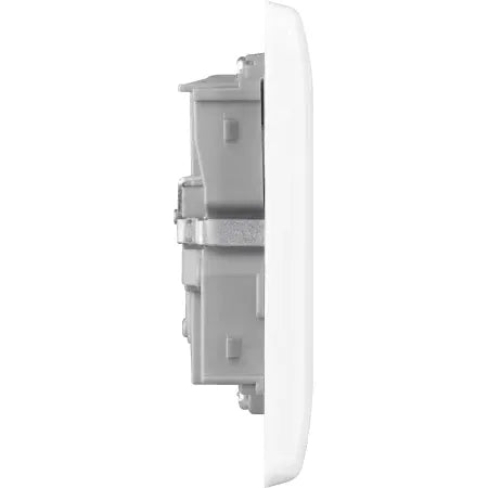 British General 13 Amp Twin Switched Smart Home Control Socket White BG