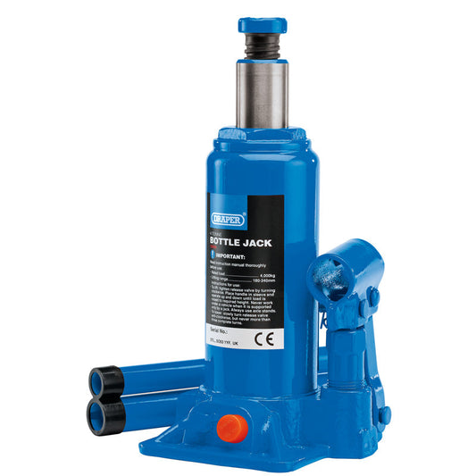 Draper Hydraulic Bottle Jack, 4 Tonne