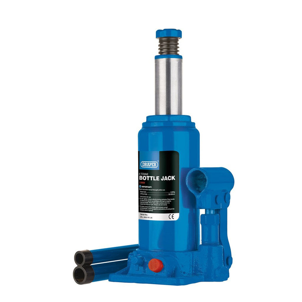 Draper Hydraulic Bottle Jack, 6 Tonne | Expert Draper Tools