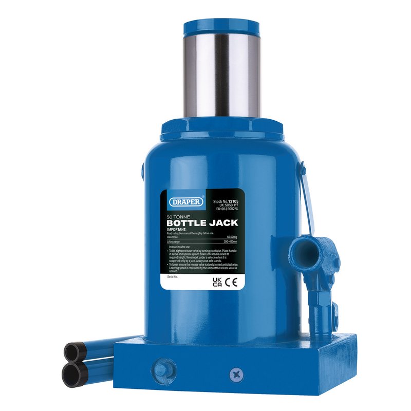 Draper Hydraulic Bottle Jack, 50 Tonne