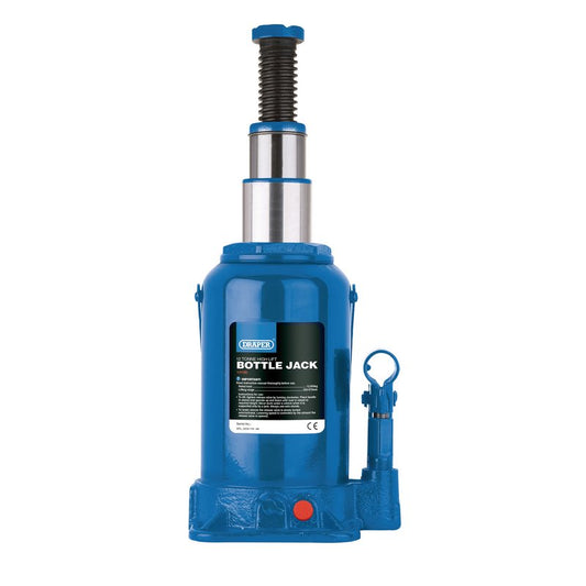 Draper High Lift Hydraulic Bottle Jack, 12 Tonne