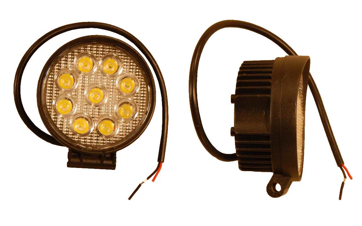 Worklamp LED 27W 10-30V Round 1800lm Spot Beam