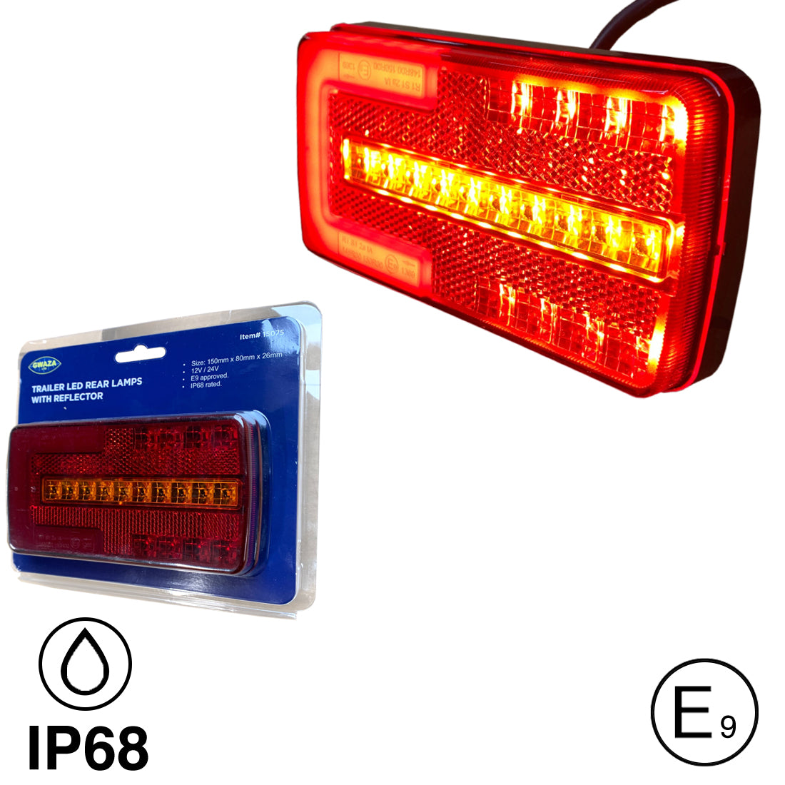 Lamp Rear Trailer 3 in 1 LED 12V/24V