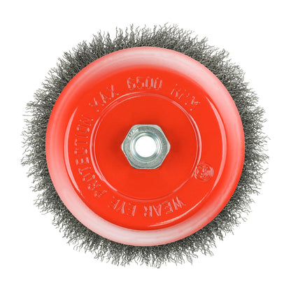 Timco Angle Grinder Cup Brush - Crimped Steel Wire - Diameter mm 150 - Wire Thickness mm 0.3