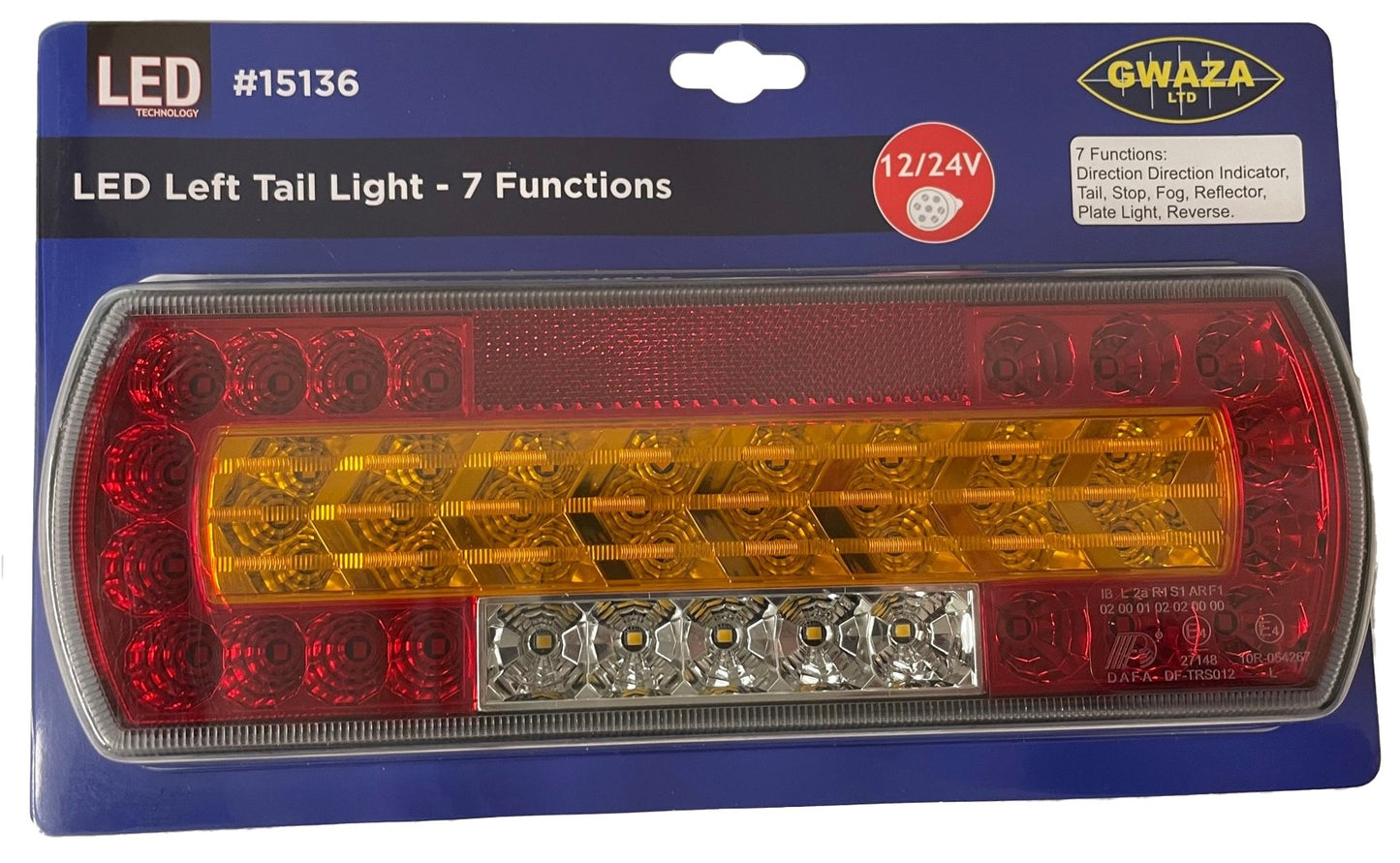 LED LH Tail Light 7 Functions 12-24V