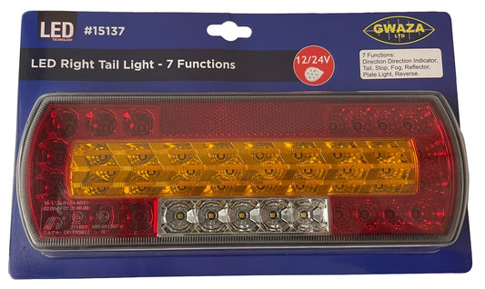 LED RH Tail Light 7 Functions 12-24V