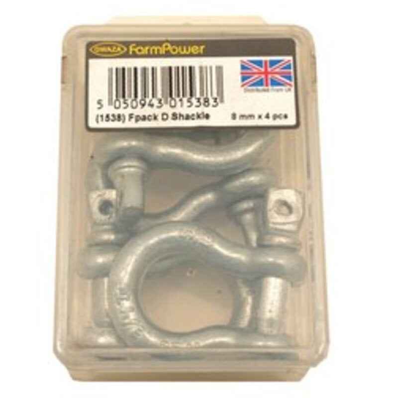 D Shackle 8mm (5/16") (4 pcs) Gwaza