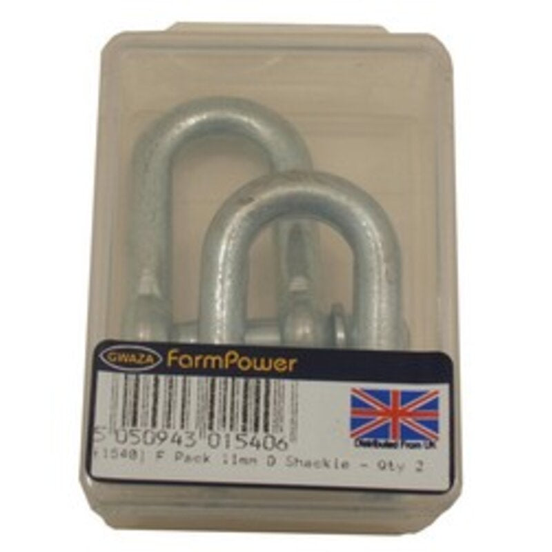 D Shackle 11mm (7/16") (2 pcs) Gwaza