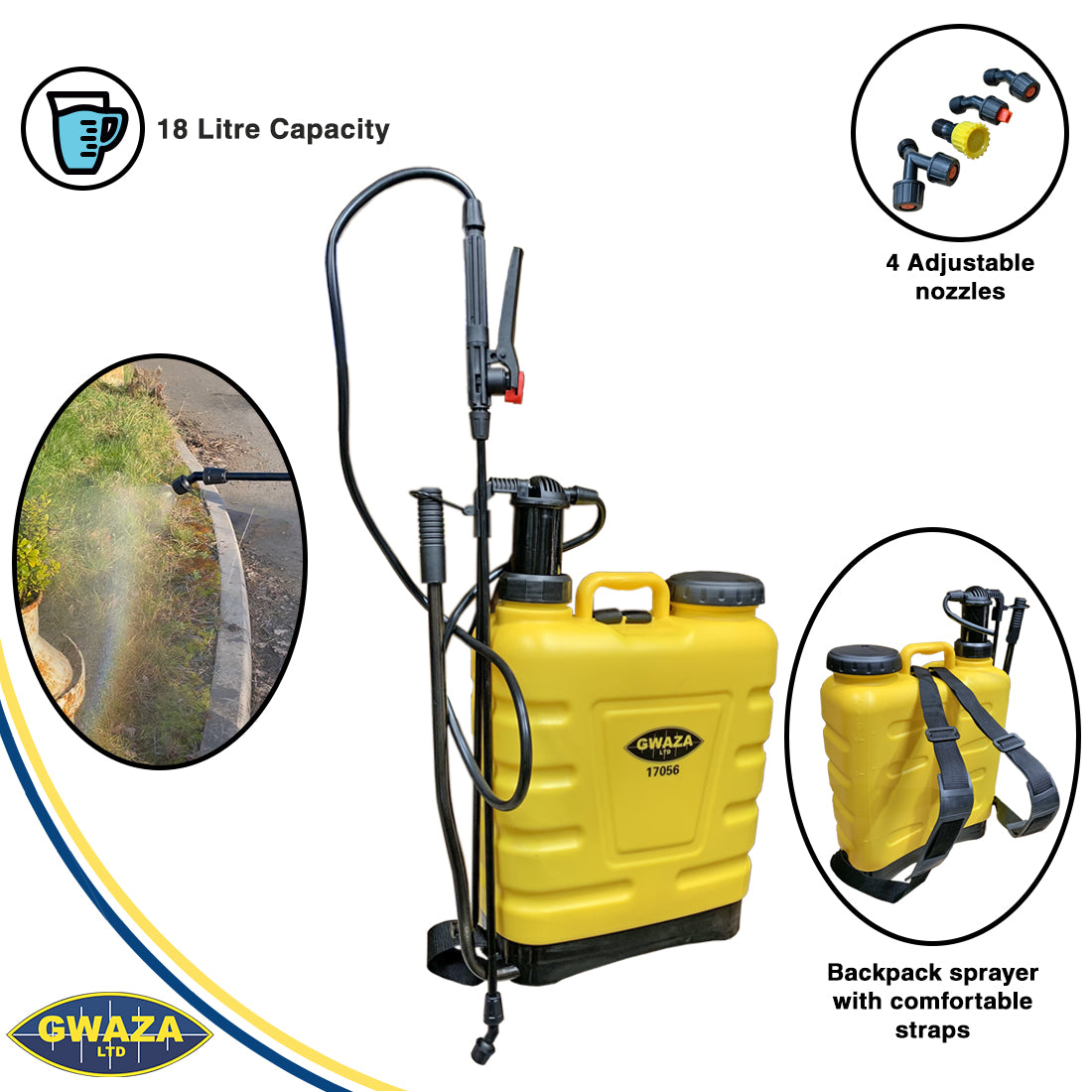 Gwaza Sprayer Backpack + Handlance 18L