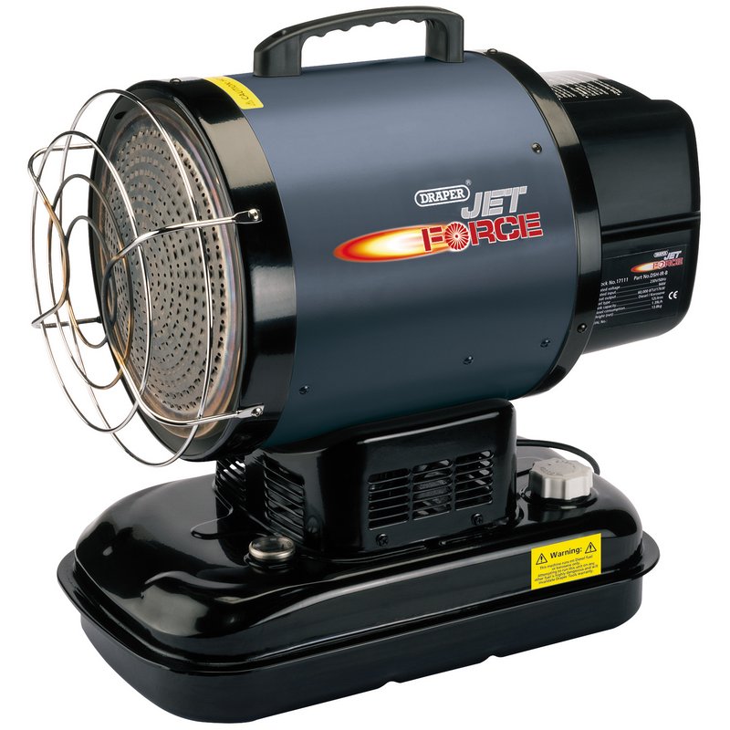 Draper Jet Force Infrared Diesel and Kerosene Space Heater, 60,000 BTU/17kW