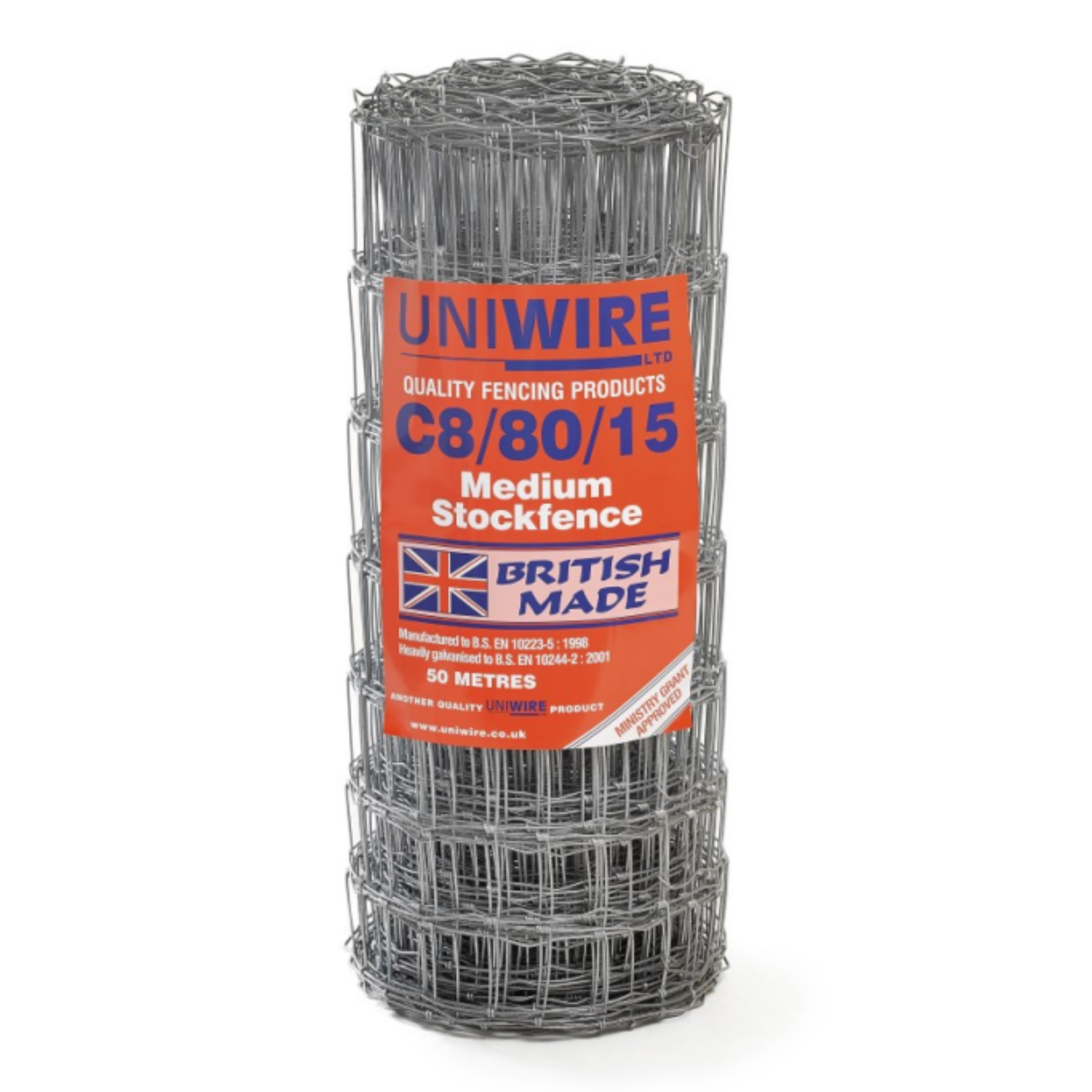 Uniwire C8/80/15 Stock Fence 50m Uniwire
