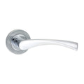 Timco Edleston Lever On Rose Handles - Polished & Satin Chrome Timco