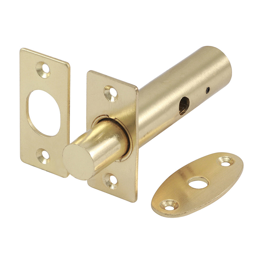 Door Rack Bolts - Electro Brass - Length mm N/A - Width mm N/A - Bolt Throw mm 18 Timco