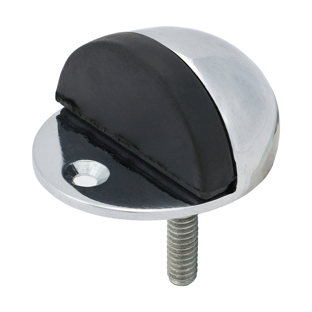 Oval Door Stop Pol. Chrome - 47mm | TIMpac