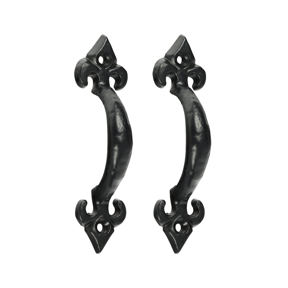 Fleur De Lys PullHandle AntBLK - 4" | Bag