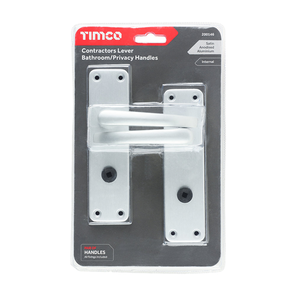 Contract Lever WC Handles SAA - 154 x 40 | Bag of 2