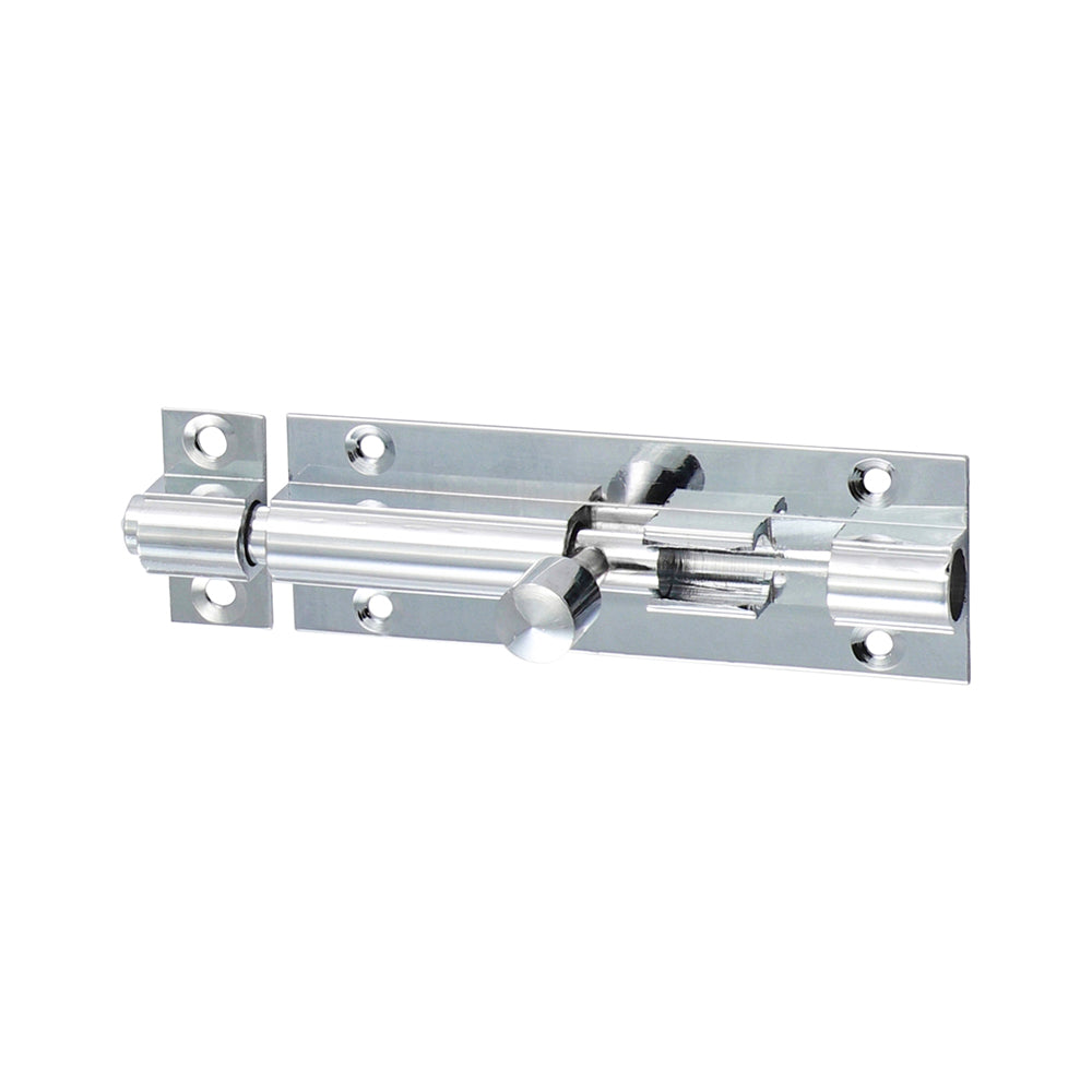 Str. Barrel Bolt Pol. Chrome - 75 x 25mm | Bag