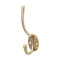 Hat & Coat Hook Pol. Brass - 125 x 32mm | TIMpac