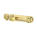 Flat Section Bolt Pol. Brass - 110 x 25mm | TIMpac