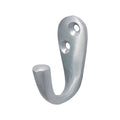 Single Robe Hook Sat. Chrome - 44 x 18mm | TIMpac
