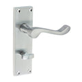 Timco Victorian Scroll Bathroom Handles - Satin Chrome Timco