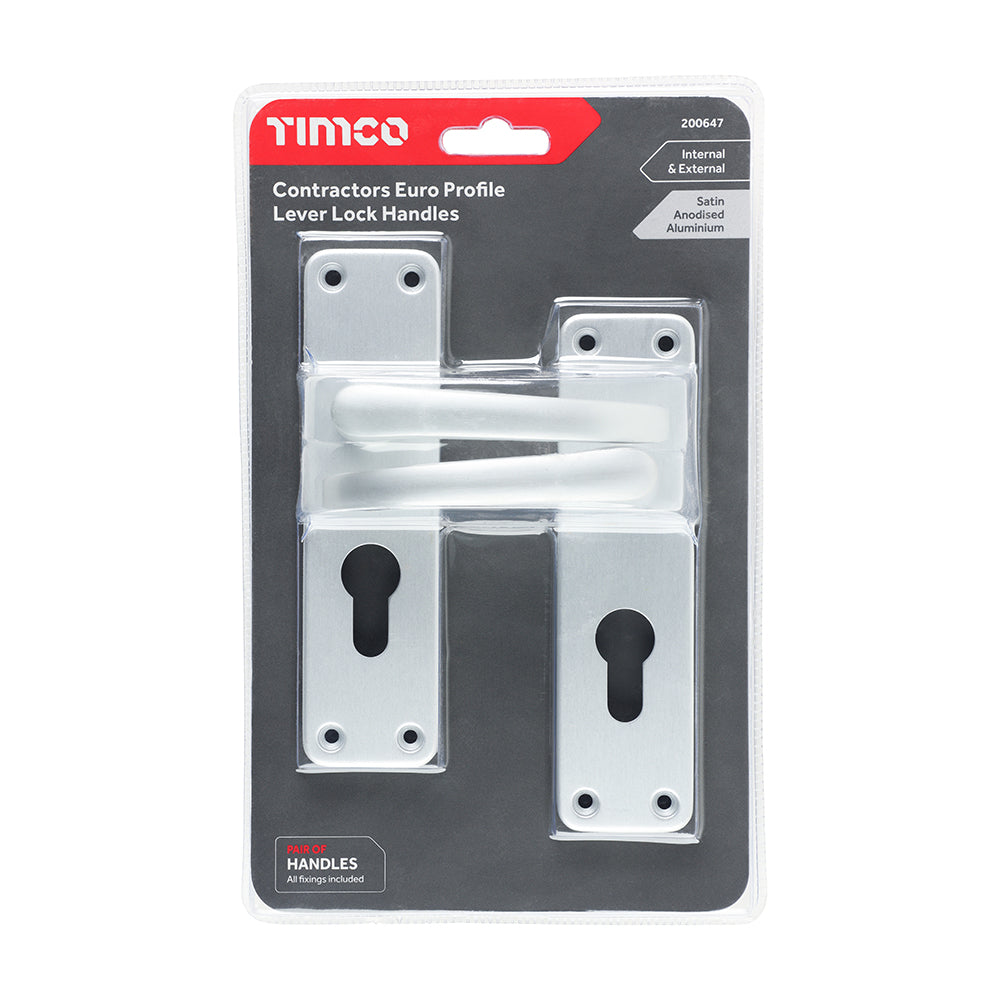 Con. Euro LeverLockHandles SAA - 155 x 40 | Bag of 2