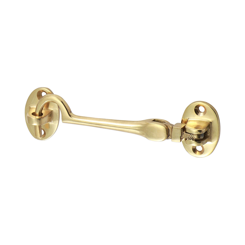 Cabin Hook Pol. Brass - 100mm | TIMpac