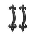 Fleur De Lys PullHandle AntBLK - 6" | Bag