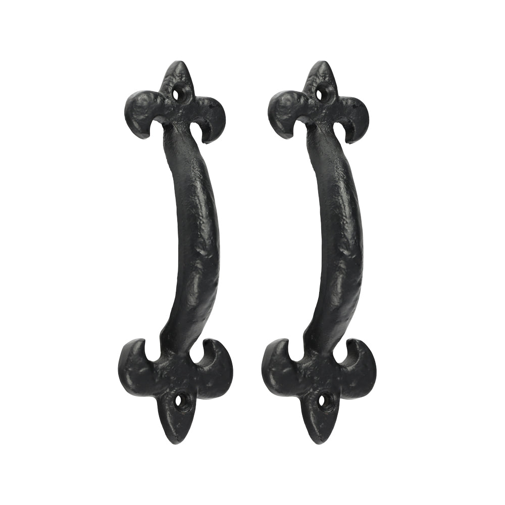 Fleur De Lys PullHandle AntBLK - 6" | Bag