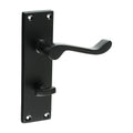 Timco Victorian Scroll Bathroom Handles - Matt Black Timco