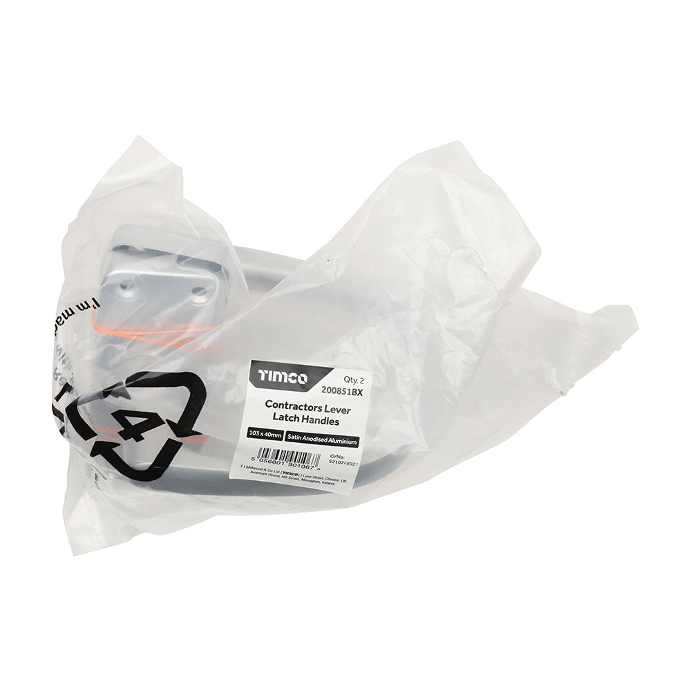 Contract Lever Latch Handles - 103 x 40 | Bag of 2