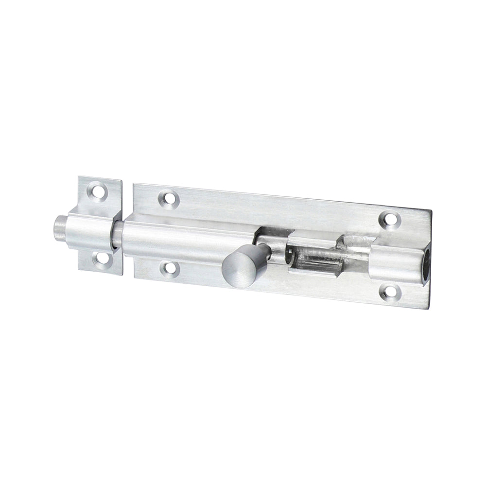 Str. Barrel Bolt Sat. Chrome - 75 x 25mm | Bag
