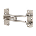 Door Restrictor - Satin Chrome - Length mm 107 - Material Zinc Alloy - Finish Satin Chrome Timco