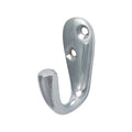 Single Robe Hook Pol. Chrome - 44 x 18mm | TIMpac