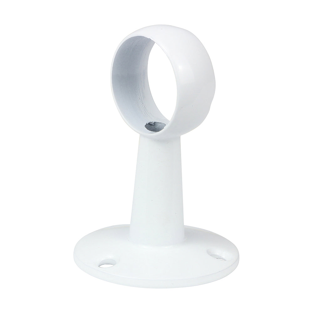 Round Centre Bracket White - 25mm | TIMpac