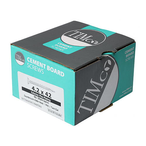 Cement Board Screw TWINCUT EXT - 4.2 x 32 | Box of 200