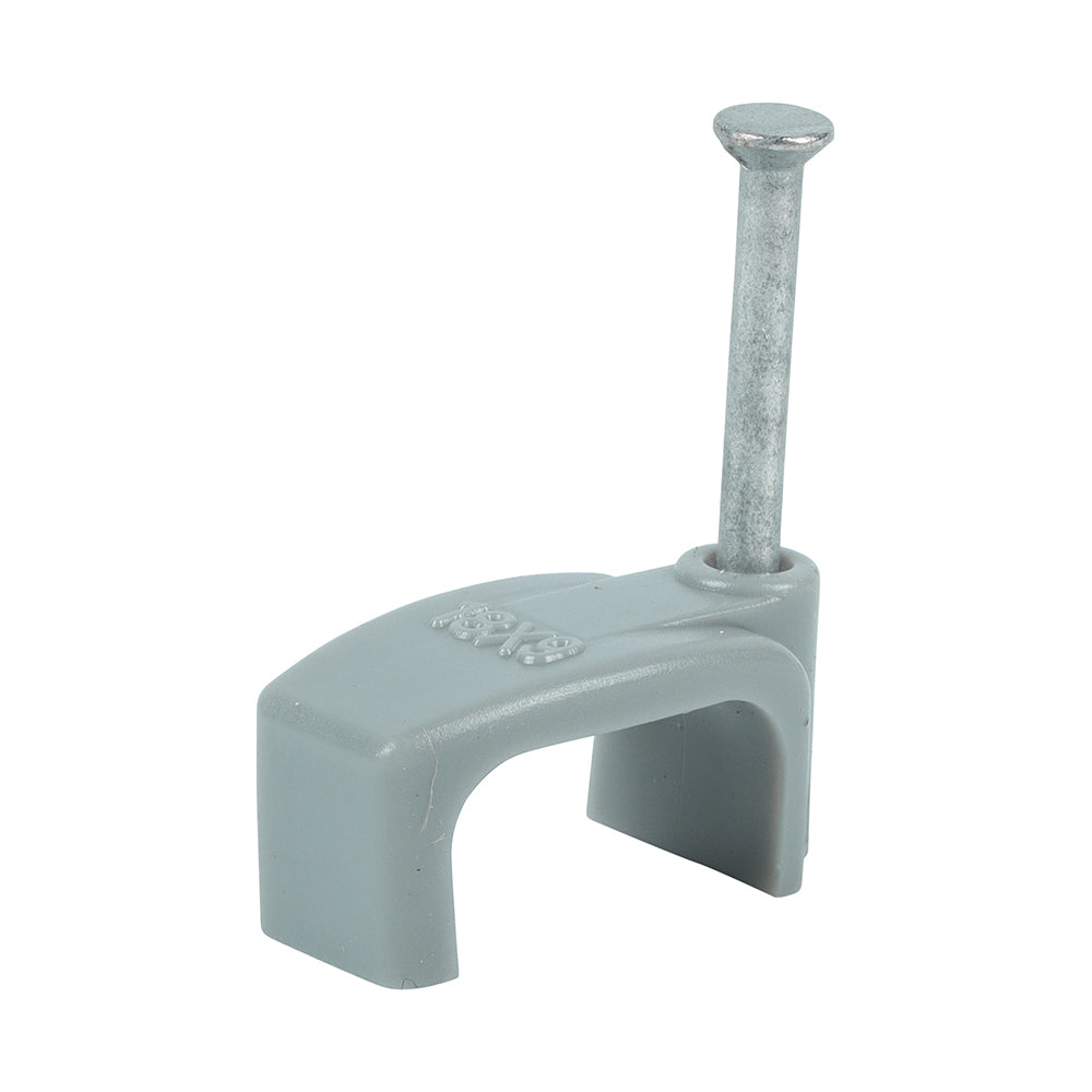 Flat Twin&Earth Cable Clip GRY - To fit 10.0mm | Box of 100