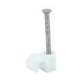 Round Cable Clip White - To fit 5.0mm | Box of 100