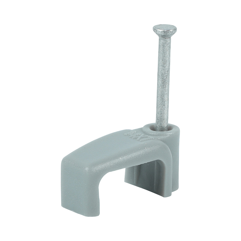 Flat Twin&Earth Cable Clip GRY - To fit 6.0mm | Box of 100