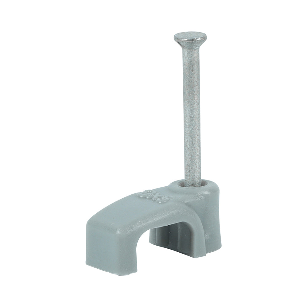 Flat Twin&Earth Cable Clip GRY - To fit 1.5mm | Box of 100