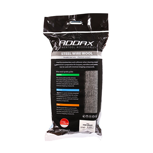 Steel Wire Wool - Fine - 200g | Bag